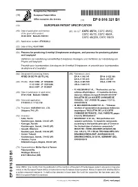 Process for Producing 6-Methyl-2-Heptanone Analogues, and Process for Producing Phyton and Isophytol