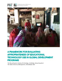 A Framework for Evaluating Appropriateness Of