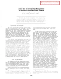 Avian Use of Xeroriparian Ecosystems in the North American Warm Deserts1