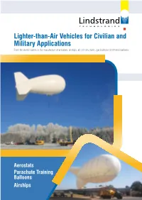 Lighter-Than-Air Vehicles for Civilian and Military Applications