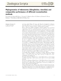 Phylogenomics of Tubeworms (Siboglinidae, Annelida) and Comparative Performance of Different Reconstruction Methods