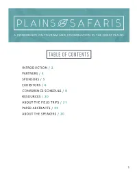 Table of Contents
