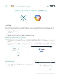 Tamr on Google Cloud Platform: Walkthrough