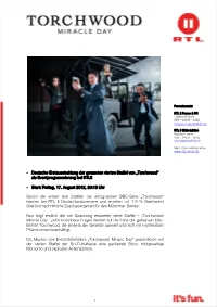 Torchwood“ Als Eventprogrammierung Bei RTLII