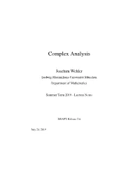 Complex Analysis