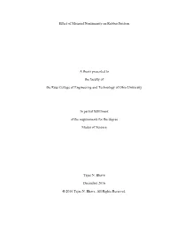 Effect of Material Nonlinearity on Rubber Friction a Thesis Presented
