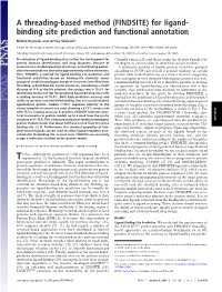 For Ligand- Binding Site Prediction and Functional Annotation