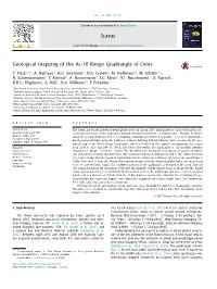 Geological Mapping of the Ac-10 Rongo Quadrangle of Ceres