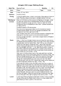 Islington U3A Longer Walking Group