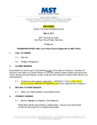 MST HIGHLIGHTS January 12, 1998 MEETING
