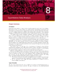 Quantitative Data Analysis