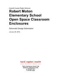 Robert Moton Elementary School Open Space Classroom Enclosures