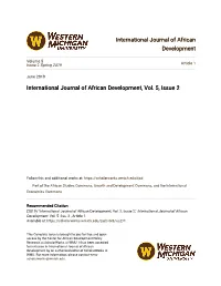International Journal of African Development, Vol. 5, Issue 2