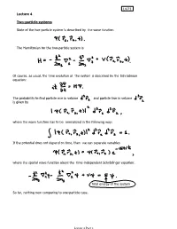 Two-Particle Systems