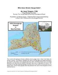 Who Uses Stream Gauge Data?
