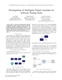 Development of Intelligent Virtual Assistant for Software Testing Team