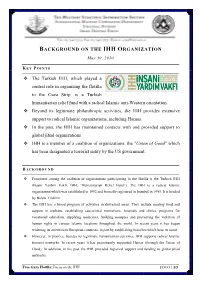 Background on the Ihh Organization