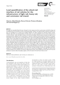 Load Quantification of the Wheel–Rail Interface of Rail Vehicles for The