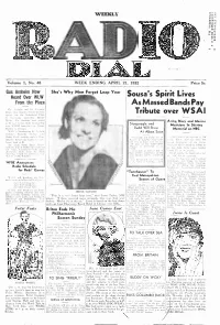 Tribute Over Wsai Moved Into the Netherland Plaza in Cincinnati, Succeeding Horace Heidt