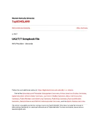 UA3/7/7 Scrapbook File