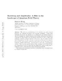Arxiv:2007.08436V2 [Hep-Th] 6 Aug 2020 Contents