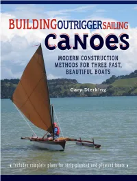 Building Outrigger Sailing Canoes