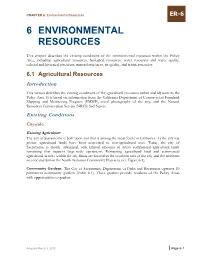 CHAPTER 6: Environmental Resources ER-6