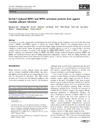 Dectin-1-Induced RIPK1 and RIPK3 Activation Protects Host Against Candida Albicans Infection