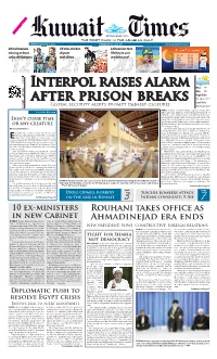 Interpol Raises Alarm After Prison Breaks