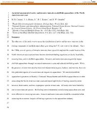 Preliminary Assessment of Native and Invasive Tunicates in Shellfish Aquaculture of New England and the Mid-Atlantic States, US
