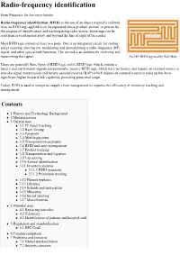 Radio-Frequency Identification