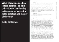What Christians Need No Longer Defend