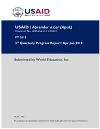 Aprender a Ler (Apal) Contract No