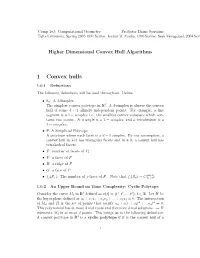 Convex Hull in Higher Dimensions