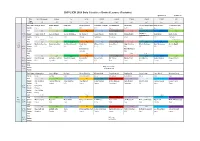 Schedule of Invited Session(Tentative)