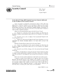 Security Council Distr.: General 30 June 2009