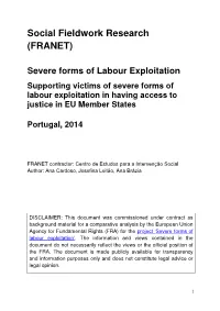 Severe Labour Exploitation – Portugal