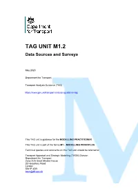 TAG UNIT M1.2 Data Sources and Surveys