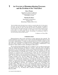 An Overview of Biomineralization Processes and the Problem of The