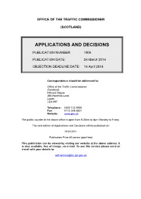 Applications and Decisions