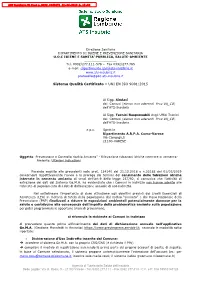 E-Mail: Dipartimento.Ips@Ats-Insubria.It Protocollo@Pec.Ats-Insubria.It