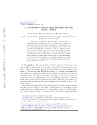 A Functional Central Limit Theorem for the M/GI/ Queue