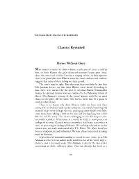 Classics Revisited