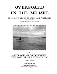 2010 Overboard in the Mojave