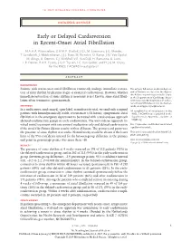 Early Or Delayed Cardioversion in Recent-Onset Atrial Fibrillation