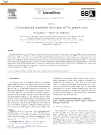 Generalised and Conditional Inactivation of Pex Genes in Mice ⁎ Myriam Baes A, , Paul P