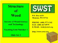 Structure of Wood P.O