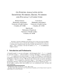 And Polignac's Conjecture