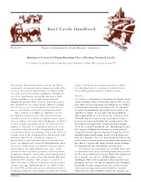 Biological Control of Dung-Breeding Flies Affecting Pastured Cattle
