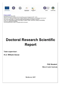 Doctoral Research Scientific Report